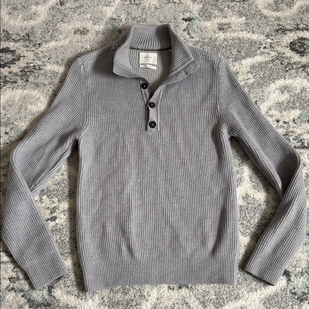 Billy Reid Merino Wool Button Sweater Size Medium